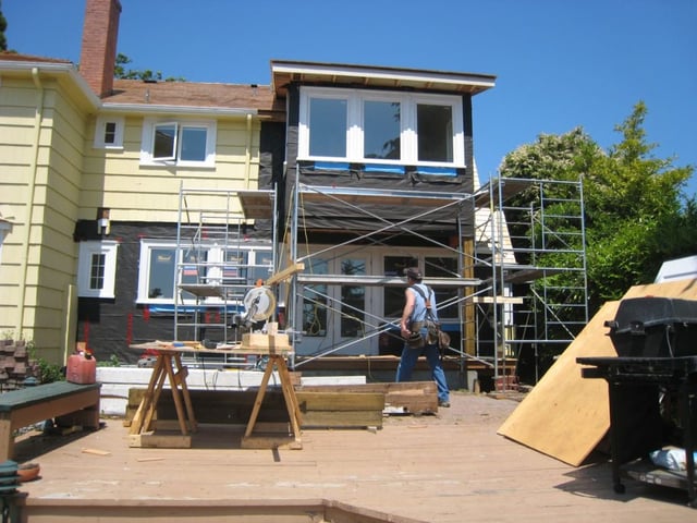 office addition over garage in Oak Bay