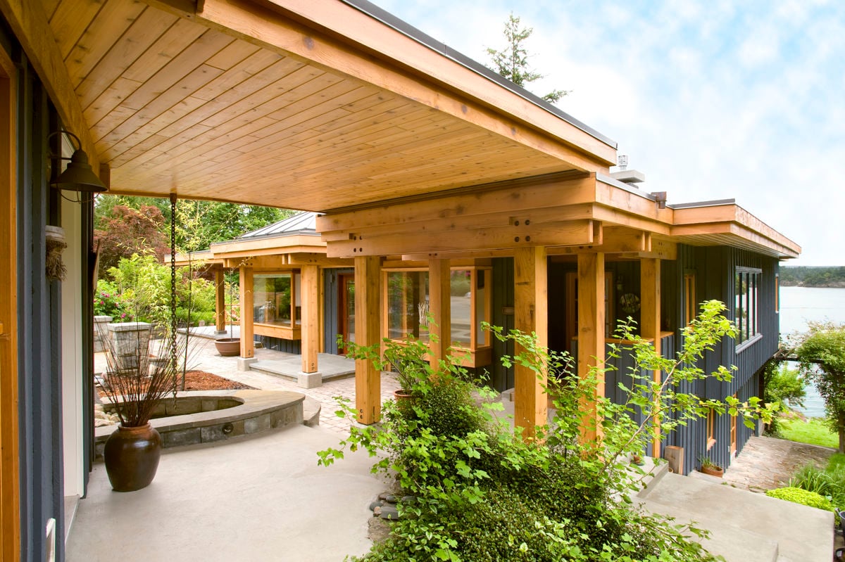 timber exterior of Constructo home remodel project