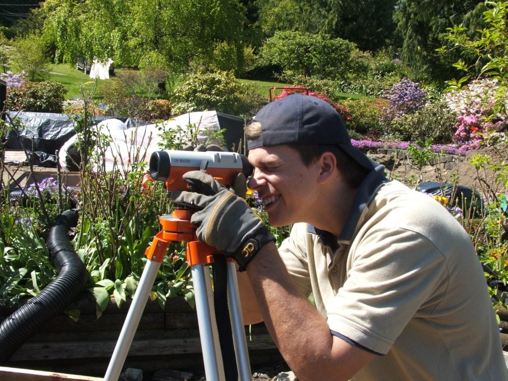 Constructo Group surveyor at work