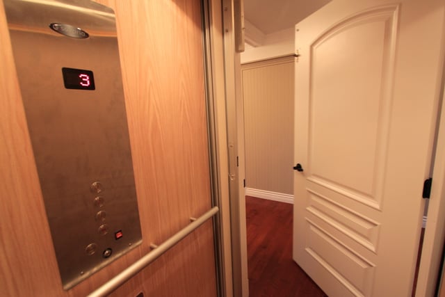 inside residential elevator