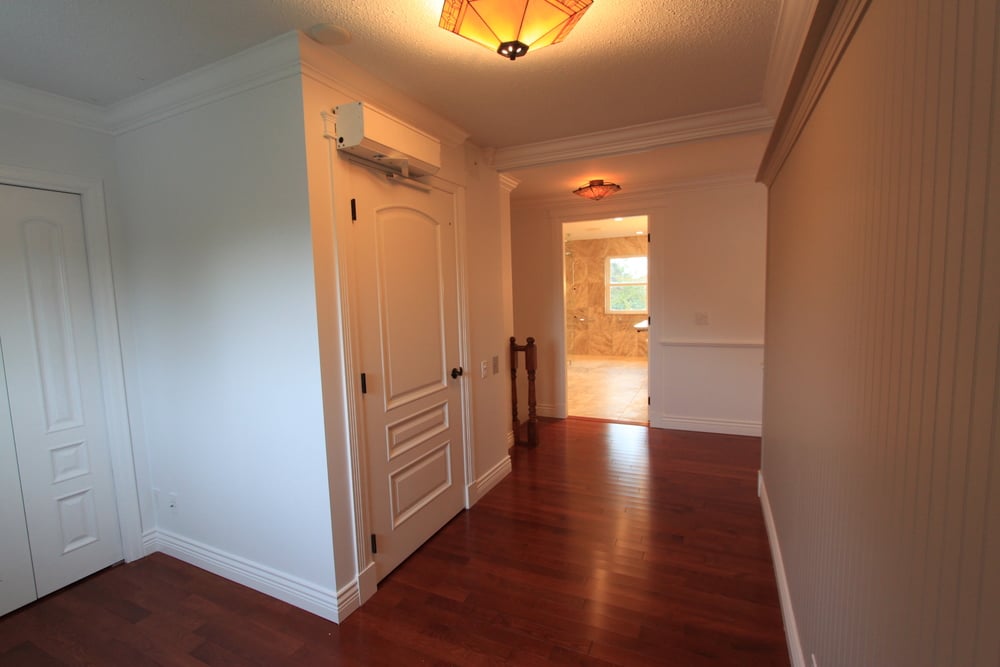 outside of elevator in home