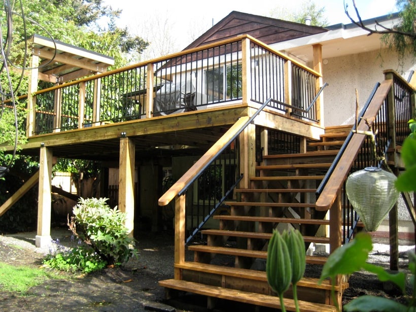 family wood deck